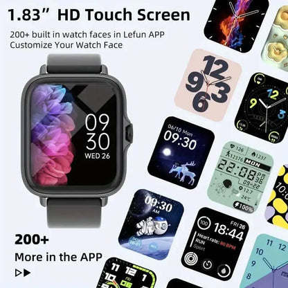 Full Touch Screen Smart Watch with Activity Tracker, Call & Message Functions, Pedometer & More