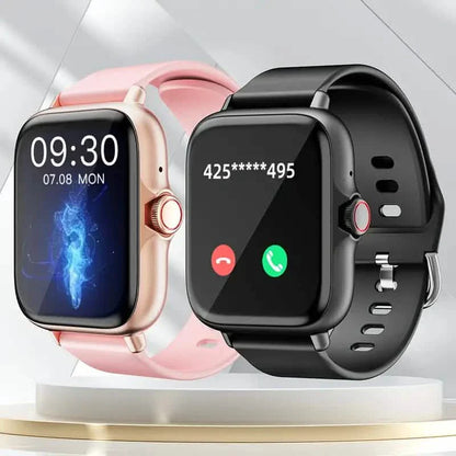 Full Touch Screen Smart Watch with Activity Tracker, Call & Message Functions, Pedometer & More